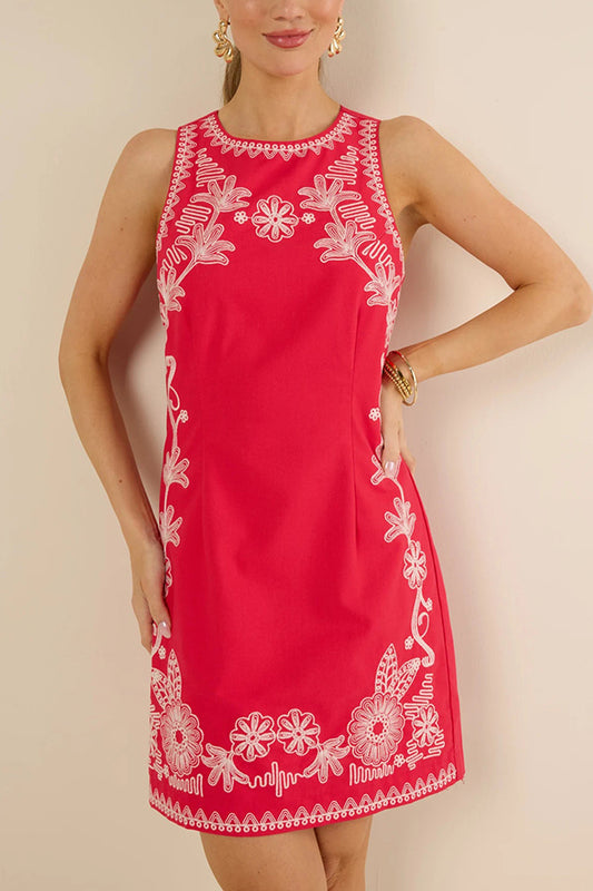 Casual Sleeveless Back Zipper Dress