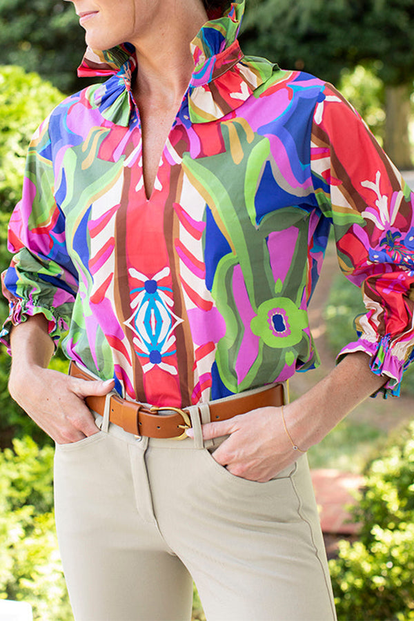 Casual Bold Print Top