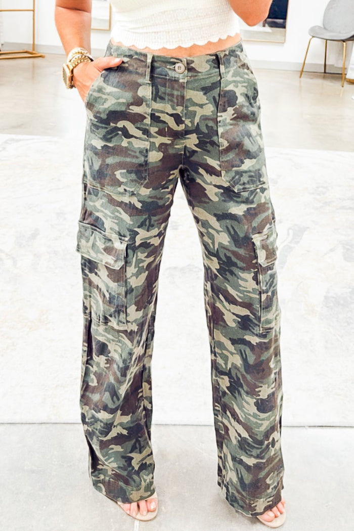 Casual Pocket Camouflage Pants