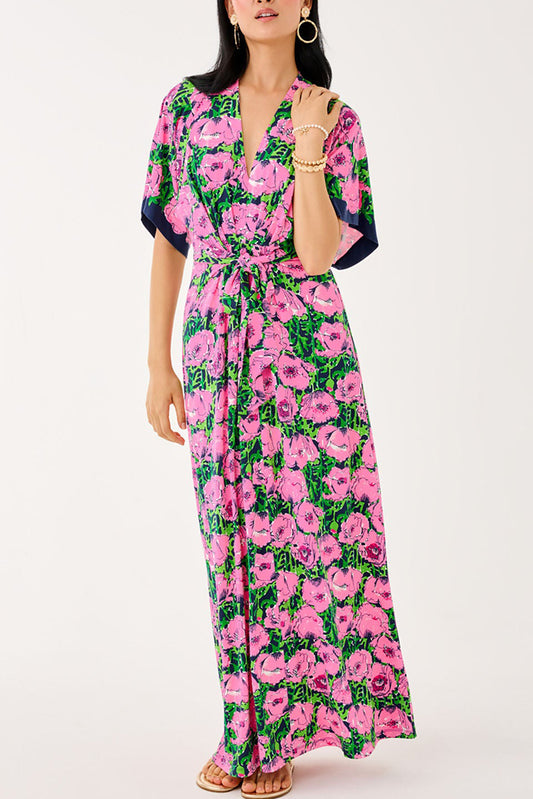 Casual Floral Pattern Maxi Dress