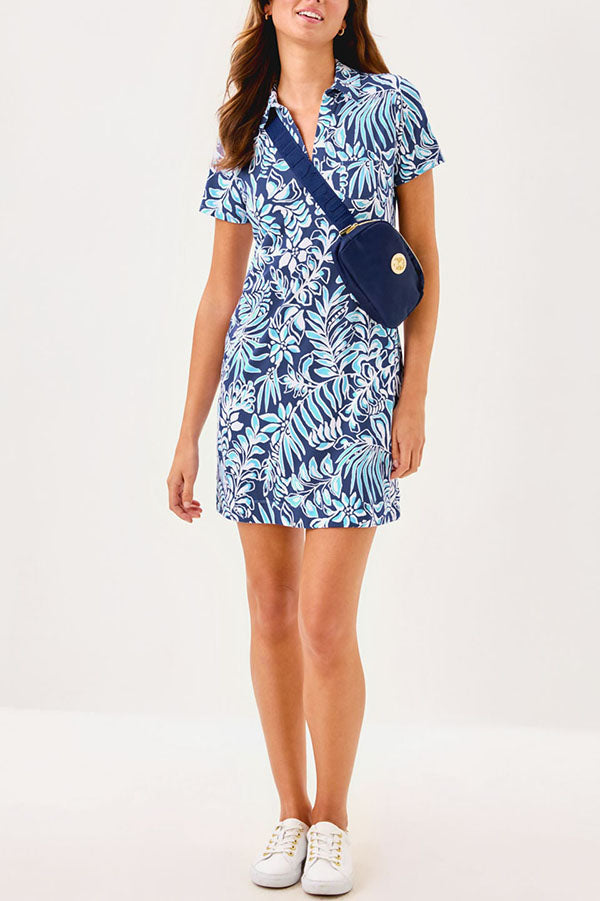 Casual Vine Patterned Dress