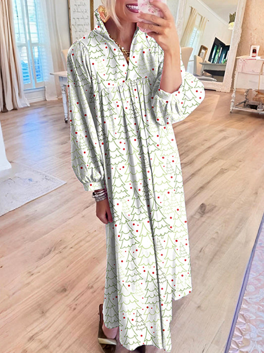 Casual Bold Printed Maxi Dress