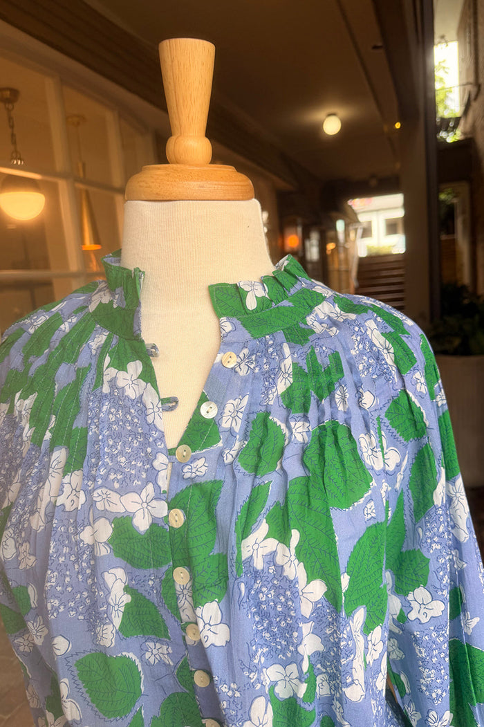 Long Sleeve Floral utton Down Blouse