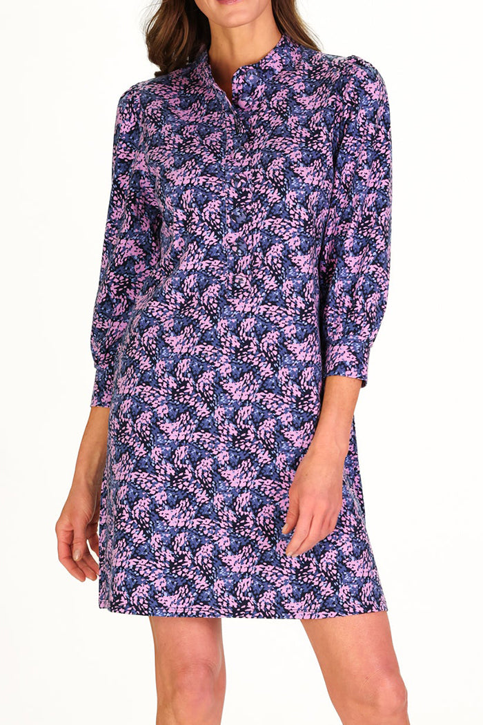 Casual Straight Hem 3/4 Sleeve Dress