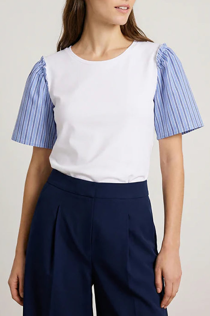 Casual Stripe Sleeve Top