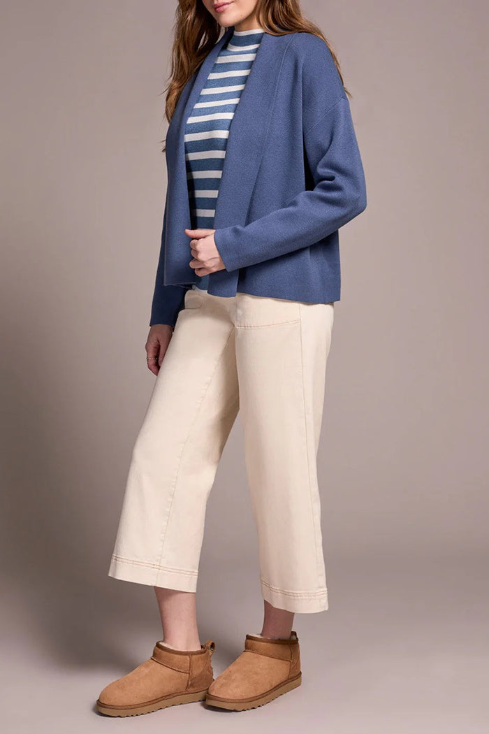 Casual Double Knit Shawl Collar Coatigan