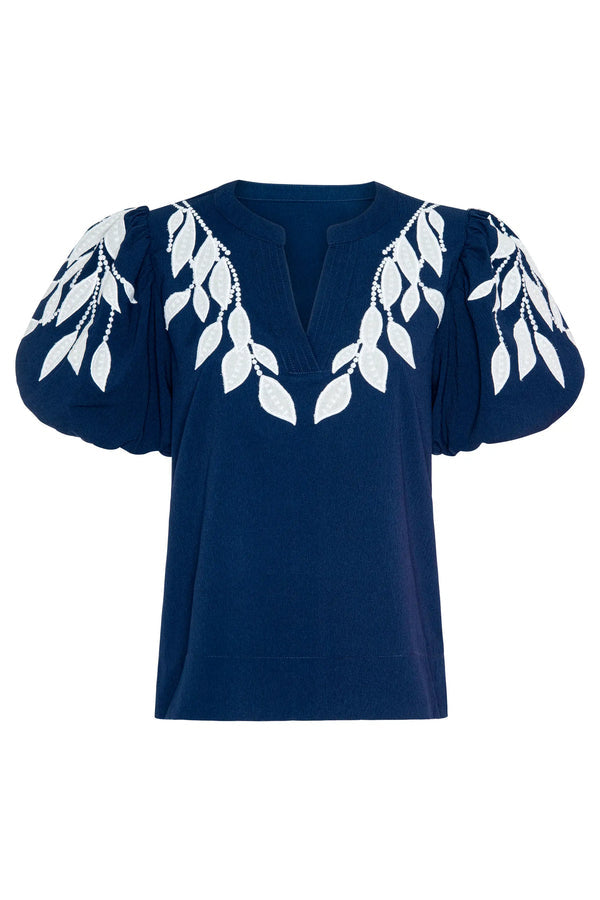 V-Neck Puff Sleeve Top
