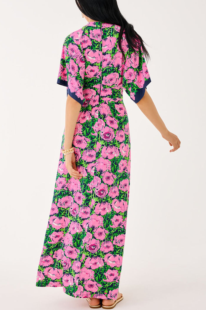 Casual Floral Pattern Maxi Dress