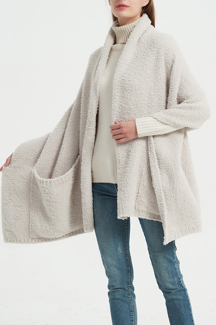 Pocketed Oversized Wrap Scarf