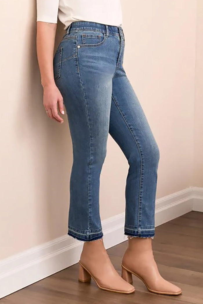 Curvy Micro Flare Hem Jeans