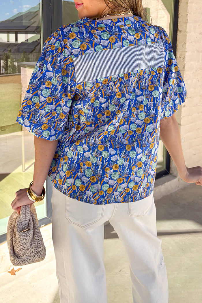 Puff Sleeve Floral Top