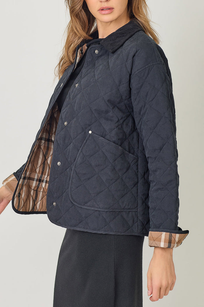 Casual Pocket Quilted Jacket