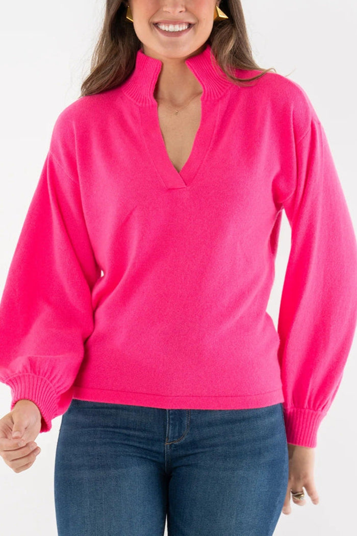 Casual Balloon Sleeve Sweater