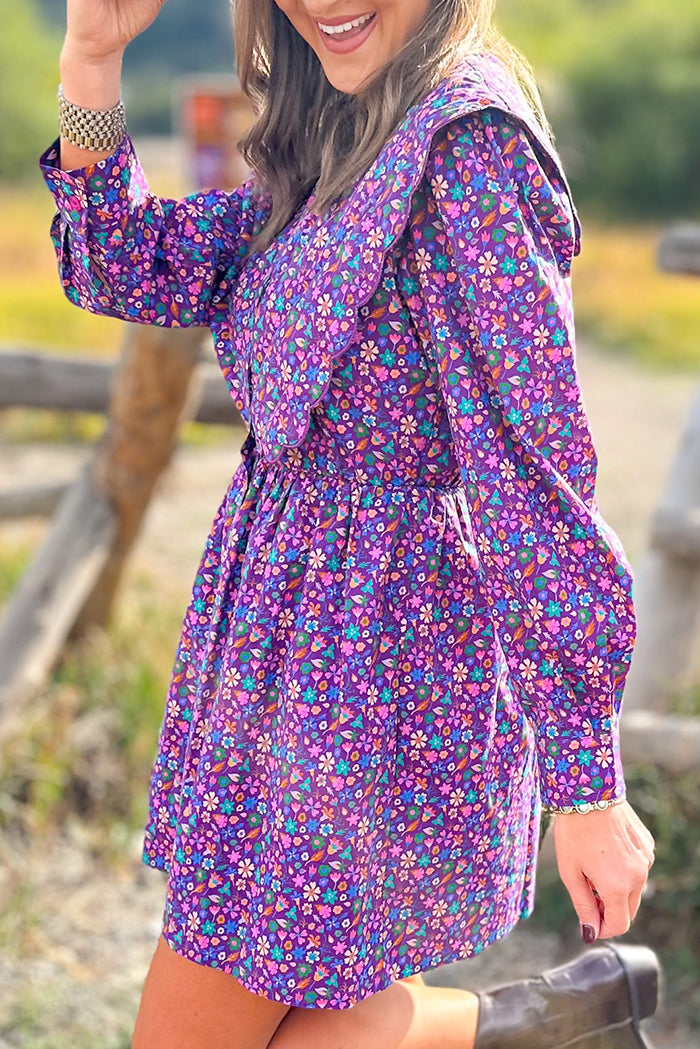 Casual Floral Pattern Dress