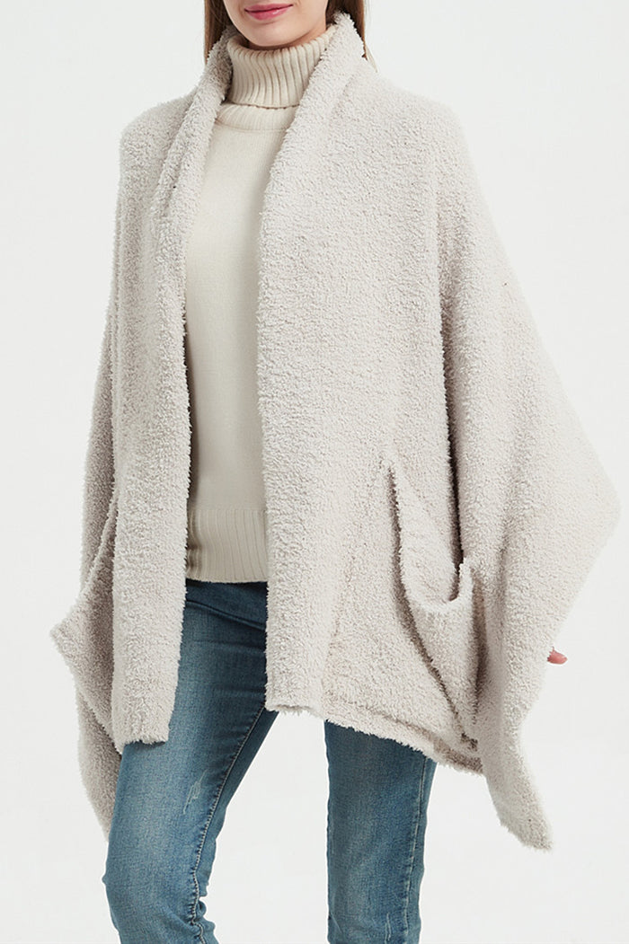 Pocketed Oversized Wrap Scarf