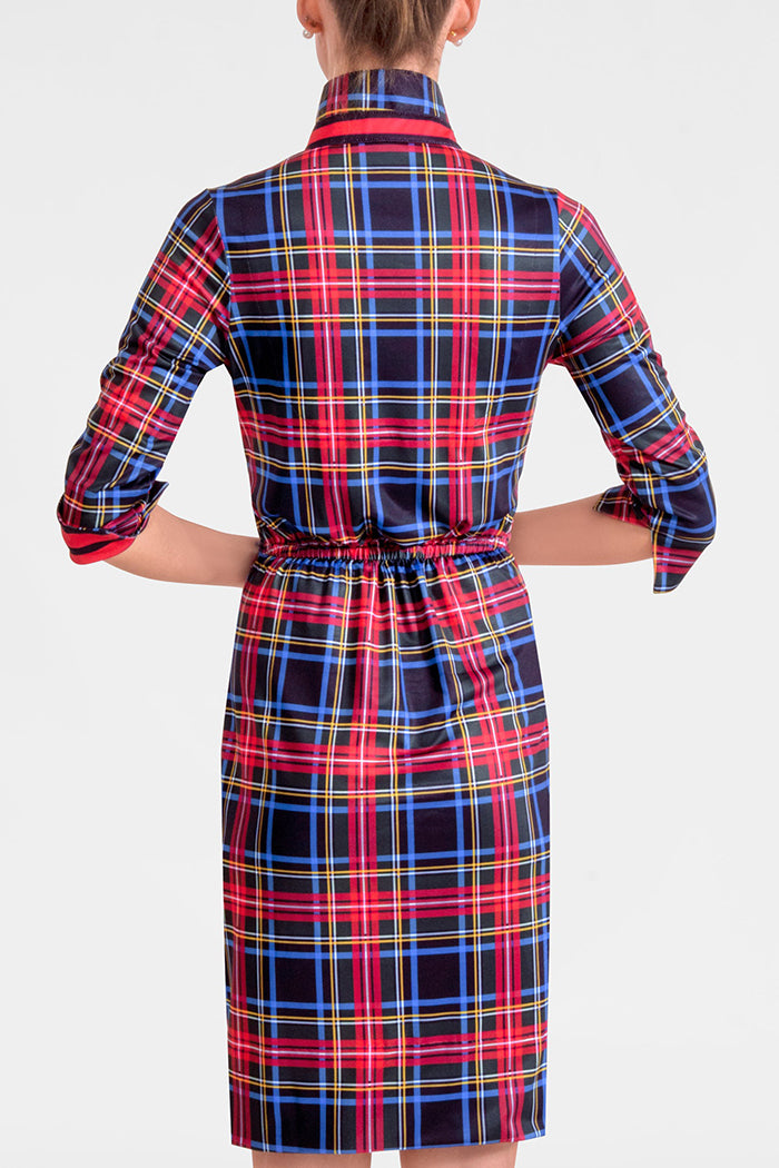 Plaid Twist & Shout Dress