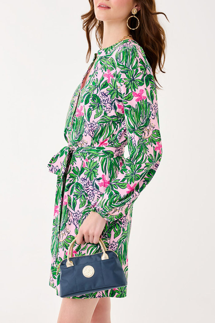 Casual Plant Print Dress
