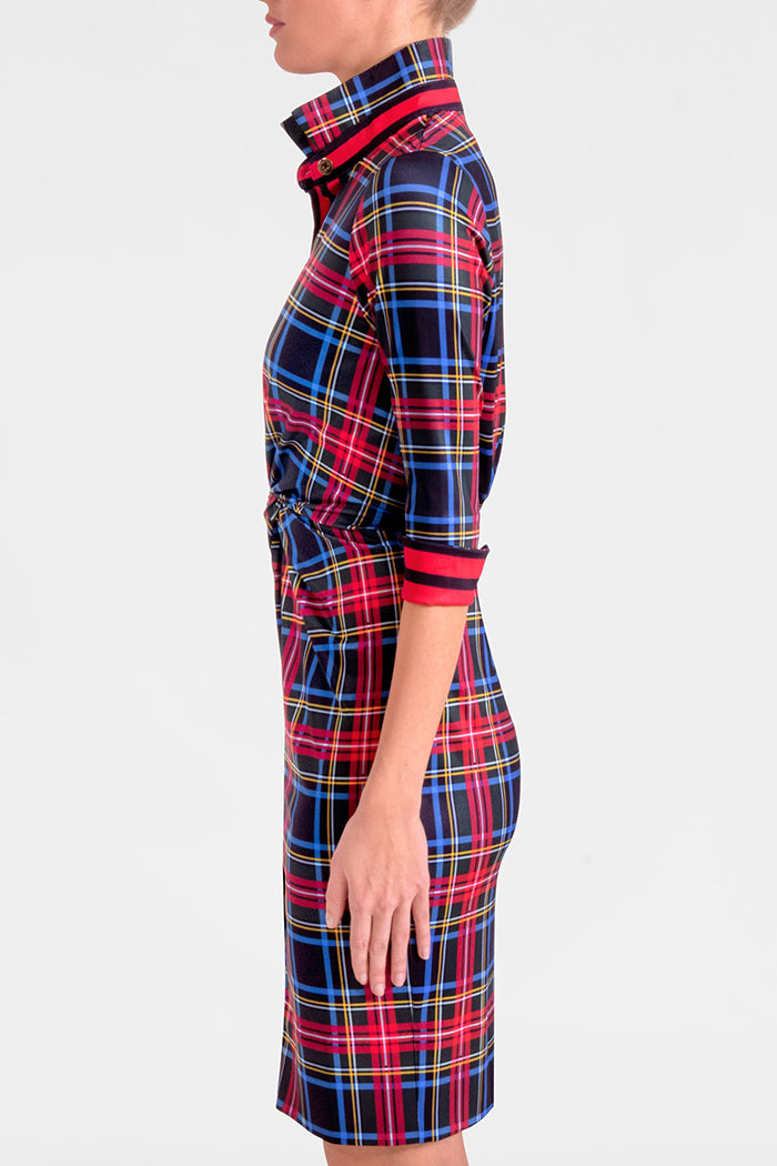 Plaid Twist & Shout Dress