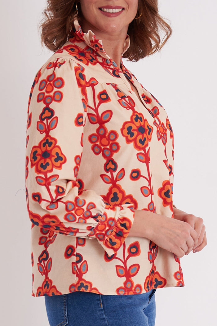 Casual Floral Pattern Top