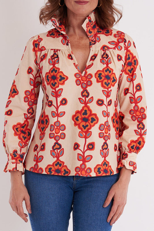 Casual Floral Pattern Top