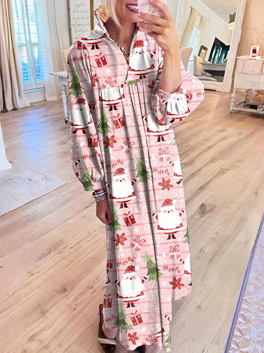 Casual Bold Printed Maxi Dress