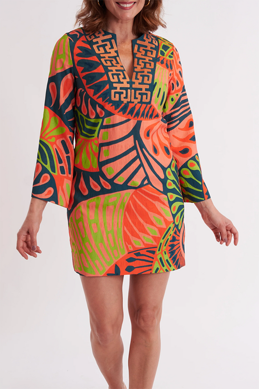 Casual Retro Printed Dress