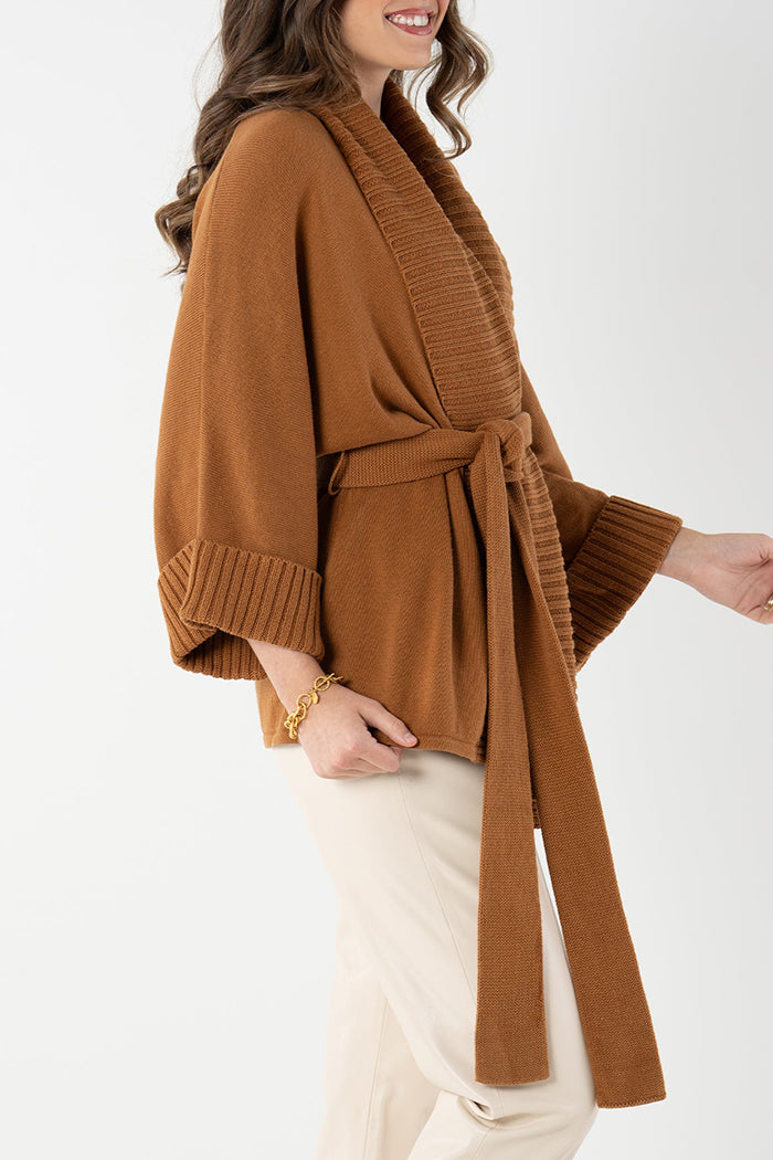 Casual Wrap-Style Cardigan