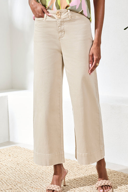 Canvas Wide Leg Pant