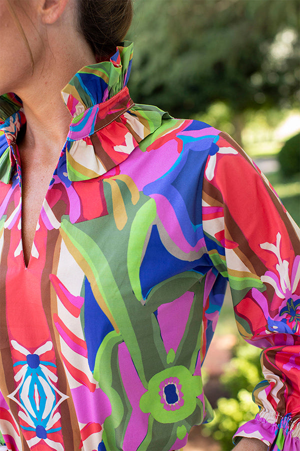 Casual Bold Print Top