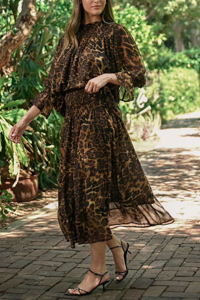 Casual  Animal Print Blouse