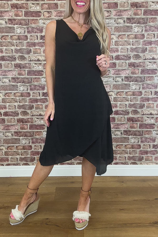 Casual Irregular Hem Dress